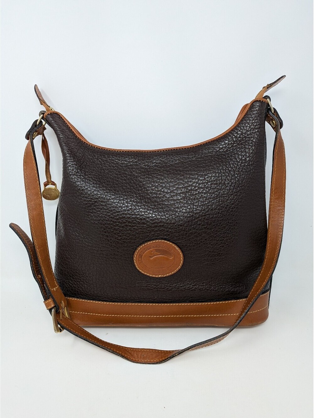 Vintage DOONEY & BOURKE Black AWL Saddle Bag Purse with Hang Tag USA